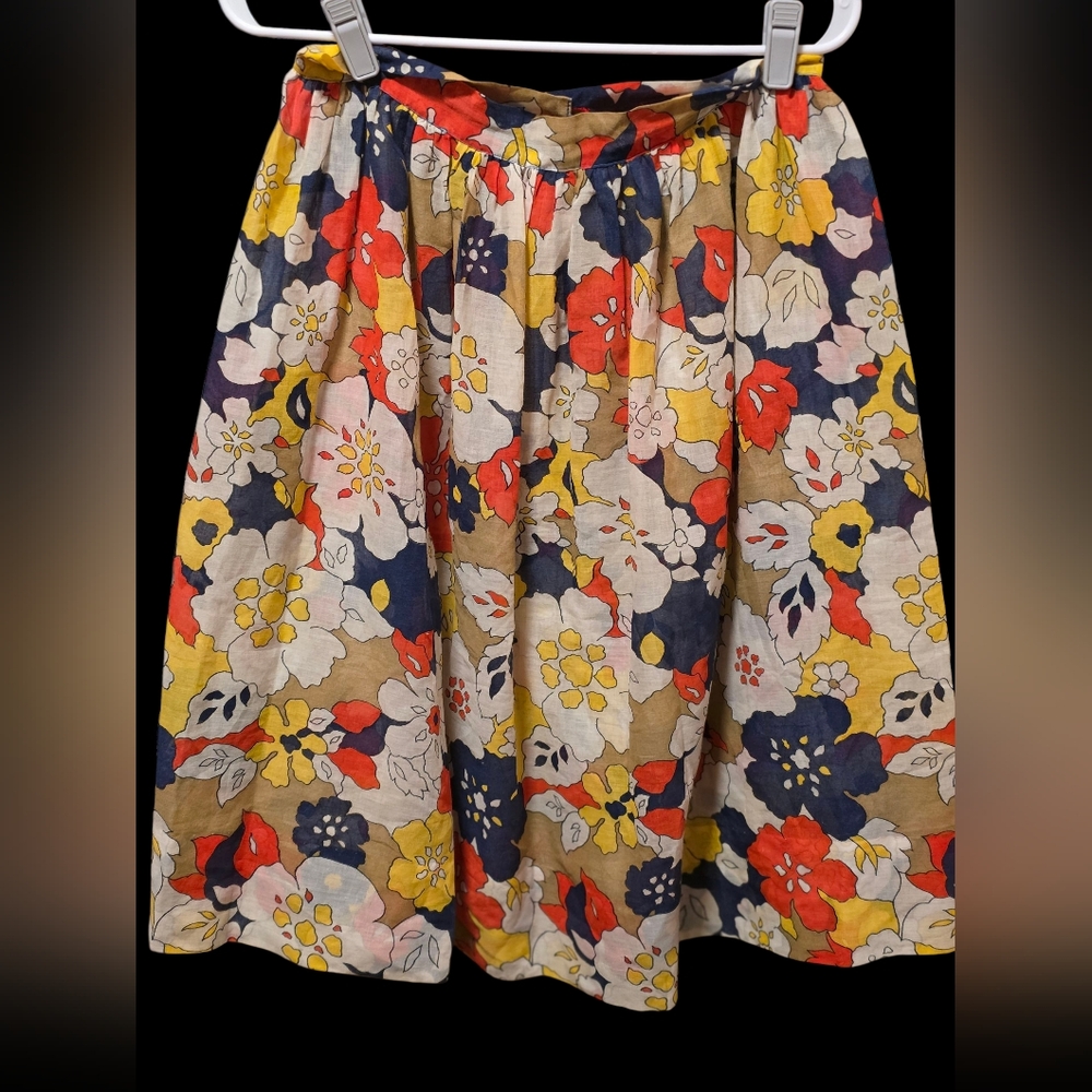 60s Floral Skirt